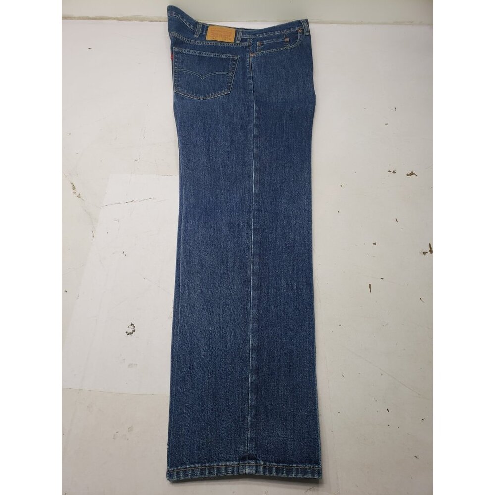 Levis 550 Jeans Mens 38x34 Blue Dark Wash Relaxed Fit Straight Leg 100% Cotton